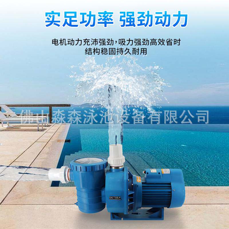 WS系列泳池循环过滤水泵 砂缸过滤器水泵 吸污清洁水泵水处理设备
