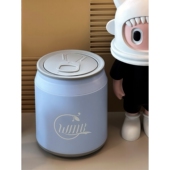 易拉罐客厅垃圾桶大容量家用卧室客厅厨房摇盖翻盖防臭纸篓带盖