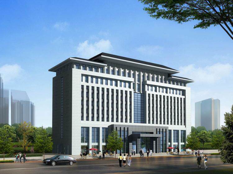 酒店建筑外观设计效果图 星级酒店地标建筑空间设计酒店设计