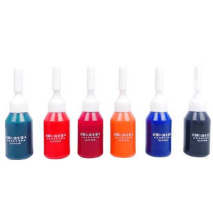 光敏纺织印油黑色酒店床单布料防水洗印油快干10ML幼儿园被褥校服名字章印油洗不掉不易褪色