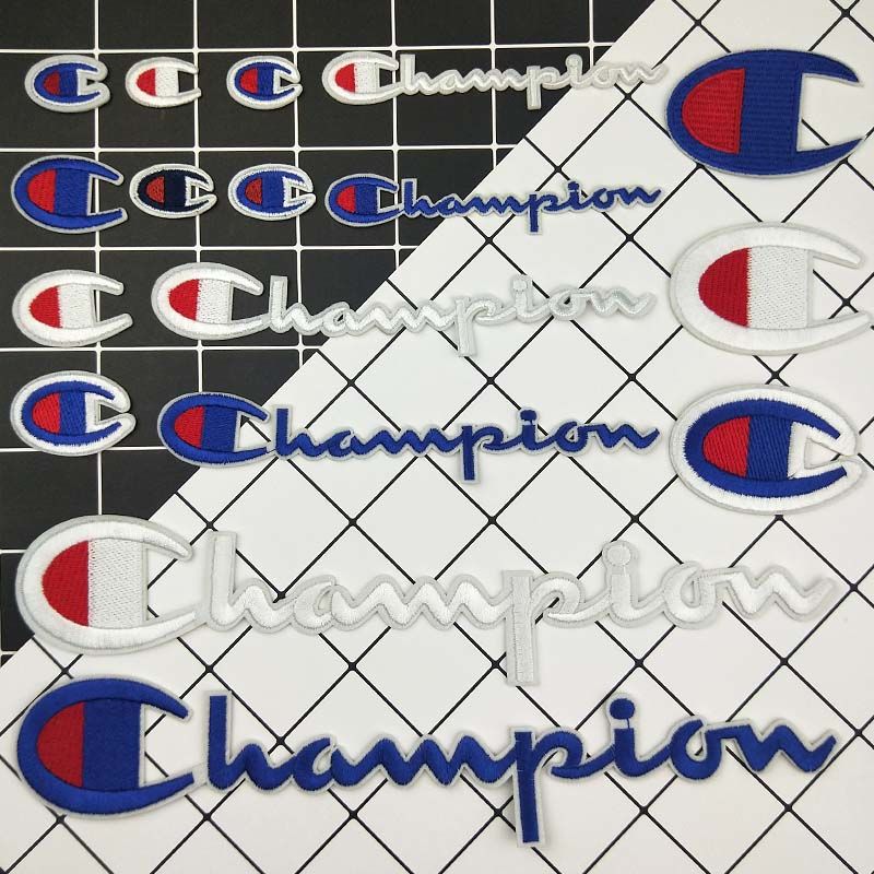 长条LOGO刺绣布贴衣服破洞补丁贴