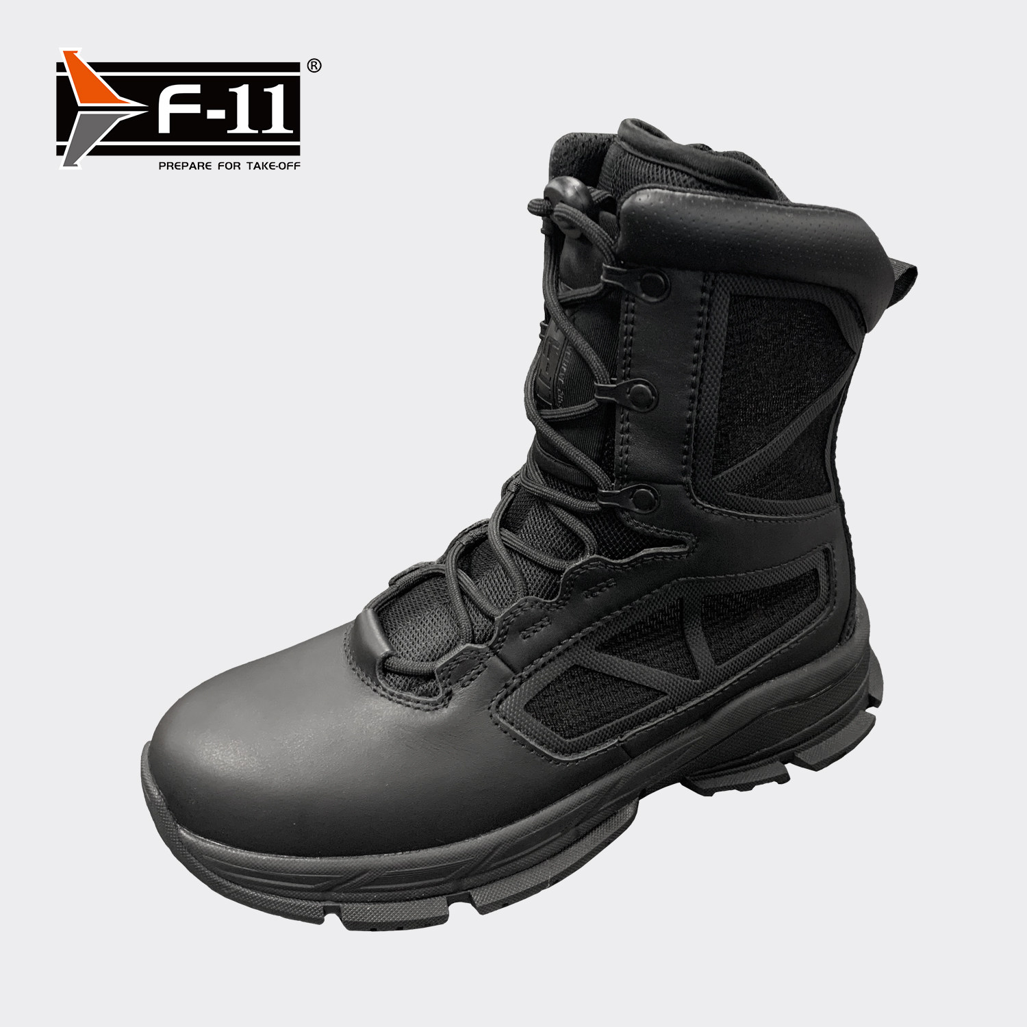 F-11绝影2.0高帮战术跑鞋D54003全粒面头层皮轻便透气减震拉链作