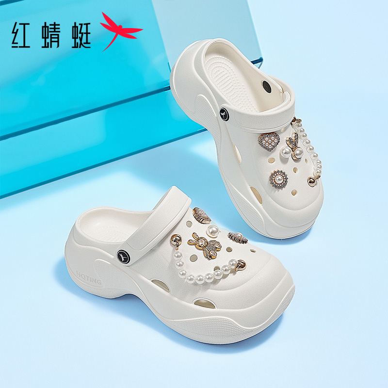 红蜻蜓新款洞洞鞋女款