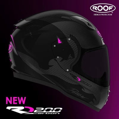 法国正品ROOF RO200摩托车四季碳纤维超轻防雾机车头盔全盔男女