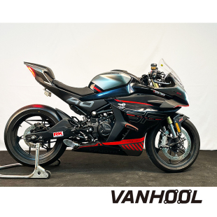 VANHOOL万虎适用于春风450SR改装赛道不锈钢钛合金全段双出底排气