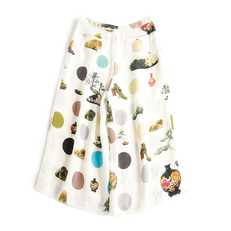 中国风印花中腰七分裤阔腿裤裙裤休闲裤中长款女士裤子[C29A74]在类目 女装/女士精品, 裤子, 休闲裤中 - 来自Buy2taobao.com提供专业的淘宝代购服务