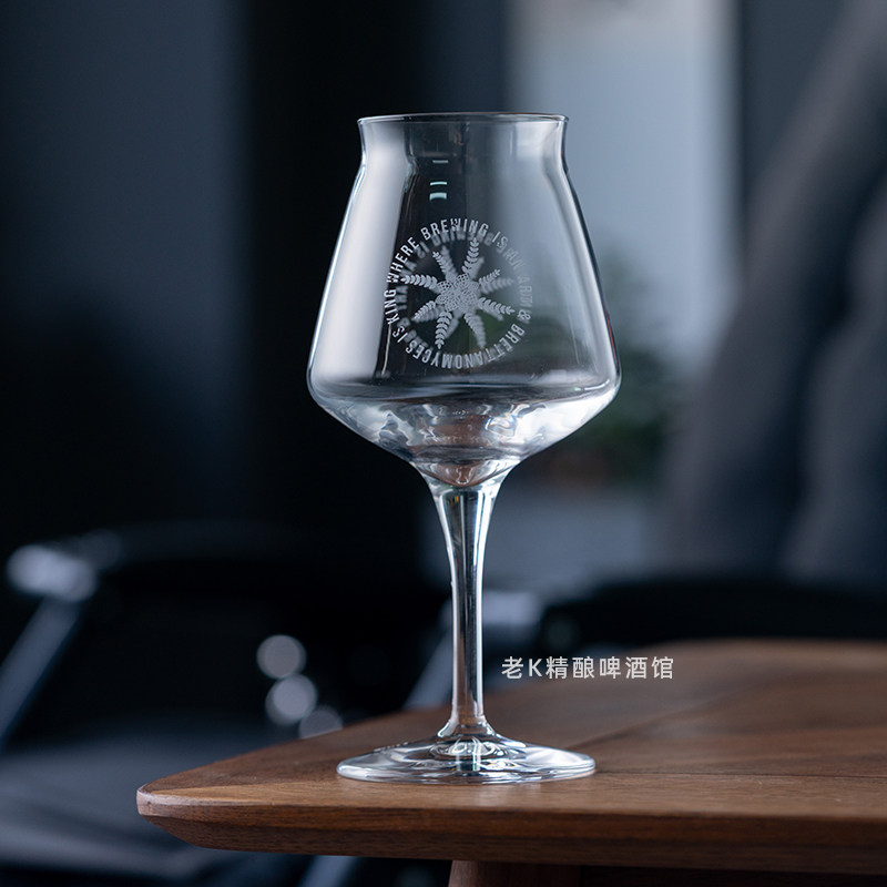 老K安克雷奇Anchorage特酷杯TEKU精酿啤酒果汁玻璃高脚杯子420ml