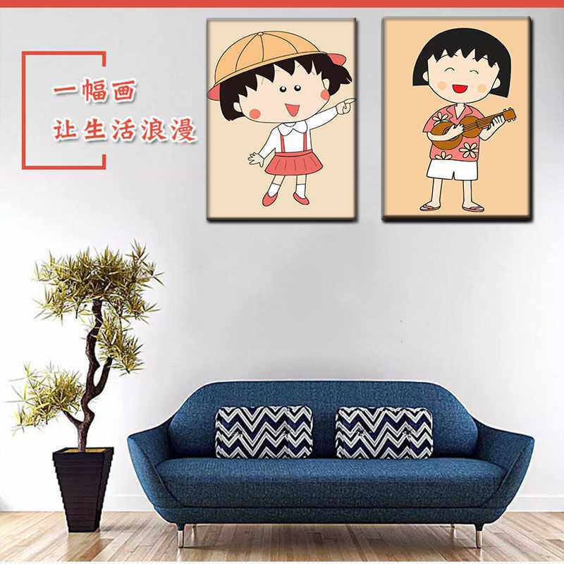 diy数字油画儿童卡通动漫填色手工手绘画幼儿园画班小丸子哆啦A梦|msdalam kategori Aksesori rumah, lukisan hiasan, DIY/Lukisan digital - dari Buy2taobao.com untuk memberikan perkhidmatan ejen Taobao profesional membeli