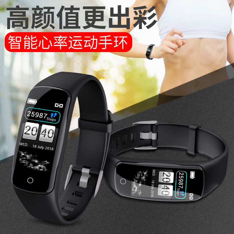 智能彩屏手表心率血压血氧监测蓝牙多功能来电提醒学生跑步运动计步电子手环小米4三星华为荣耀苹果vivo通用s