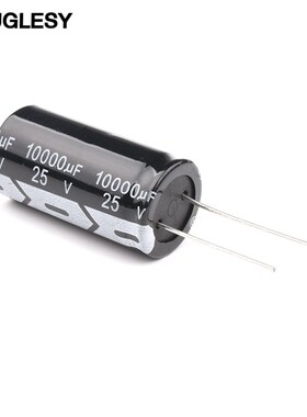 10000UF 绿色高频低阻 25V直插铝优质电解电容 体积18*35mm