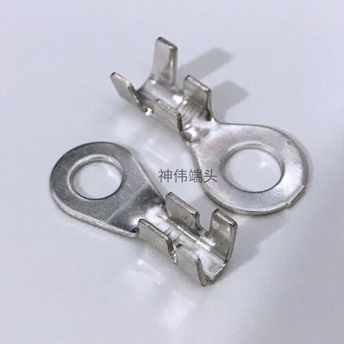 8.2mm圆形接线片端子O型接地片DJ431-8C汽车电瓶接地环接头0.8厚