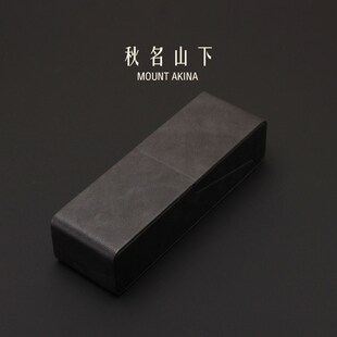 gm高档超轻抗压眼镜盒复古小众轻便皮质眼镜袋学生近视墨镜盒