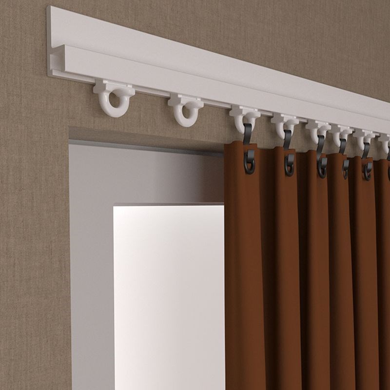 挂钩式滑轨轨道免打孔安装窗帘一整套卫生间M浴室自粘滑轮防水浴