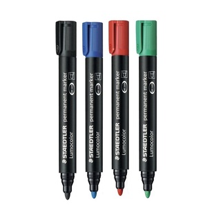 粗圆头彩色记号笔 黑色马克笔 德国Stadtler施德楼352记号笔油性笔 方头粗圆头350马克笔单头速干工业绘图