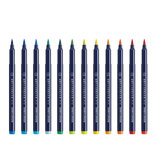 雄狮软头单支单色水彩笔补充装画笔可水洗彩色笔水彩画画笔软笔