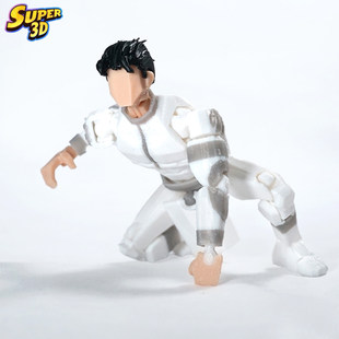无敌少侠周边3D打印多关节超人可动手办人偶动漫周边玩具礼物