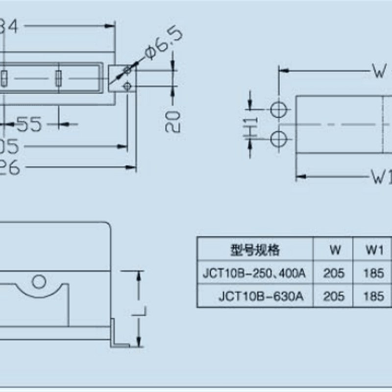 苏州景泰电气有限公司主电路一次插件JCT10B-400A