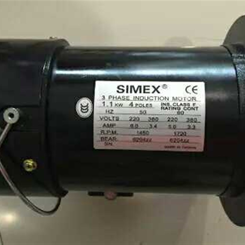 台湾SIMEX电机 加工中心刀库机械手电机 1.1KW马Y达 刹车电机