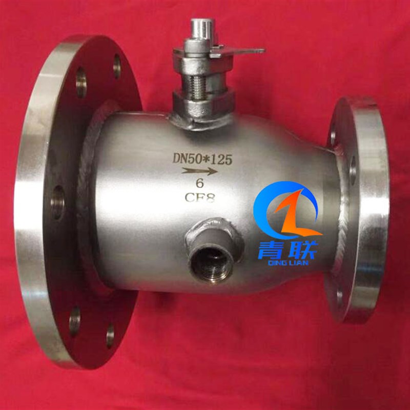 BFQ41F-16P不锈钢保温球阀 夹套球阀 一体式保温变径法兰放料球阀