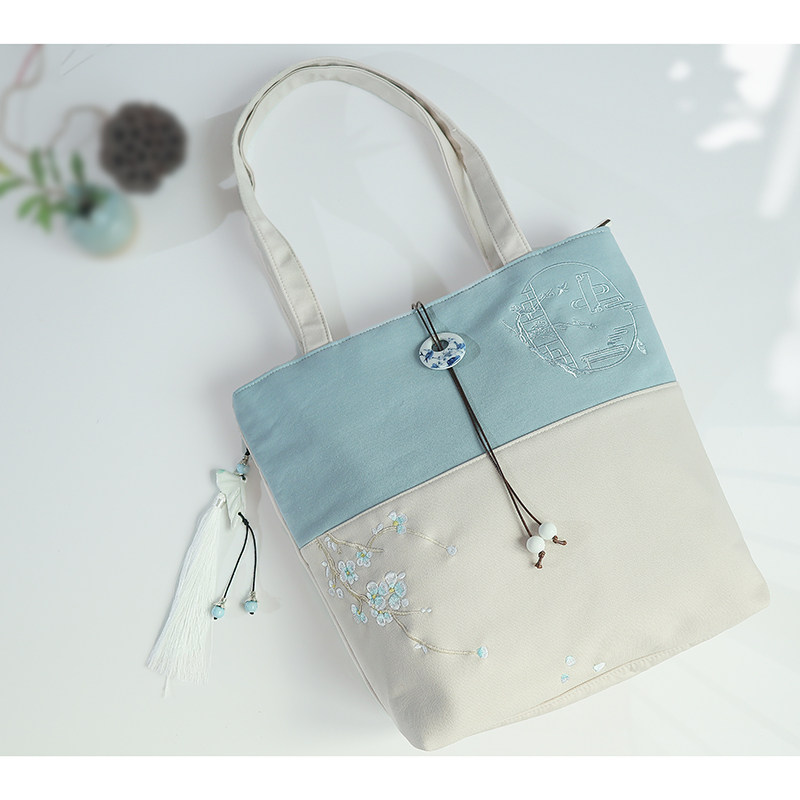 春夏上新加厚帆布文艺复古中式国风汉服学生淡雅女士手提单肩包,搬运/仓储/物流设备,机械式停车设备（立体停车库）,淘宝优惠券,粉丝福利购,淘宝优惠卷
