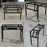 Công ty gấp bàn chân bàn chân khung vuông bốn góc dài bàn trang trí nội thất khung sắt chống trượt kệ dài dải - FnB Furniture chân bàn sắt tròn