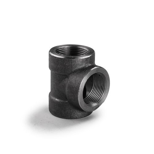 碳钢内丝三通BSPTNPT140KG高压管件2000LB螺纹20#A105天佑管业502