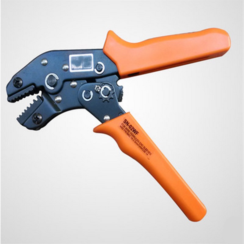 华胜工具 端子压线钳冷压端子钳 非绝缘开放式压线钳SN-02WF