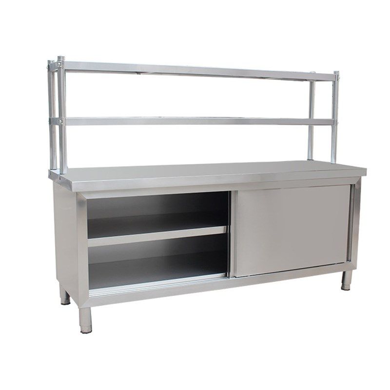 不锈钢拉门工作台商用厨房操作台打荷台储物柜切菜桌子家用案板台,办公设备/耗材/相关服务,办公线材,淘宝优惠券,粉丝福利购,淘宝优惠卷