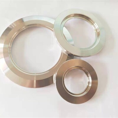 KF真空开孔盲板304不锈钢法兰环法兰焊接片穿板高温KF16/25/40/50