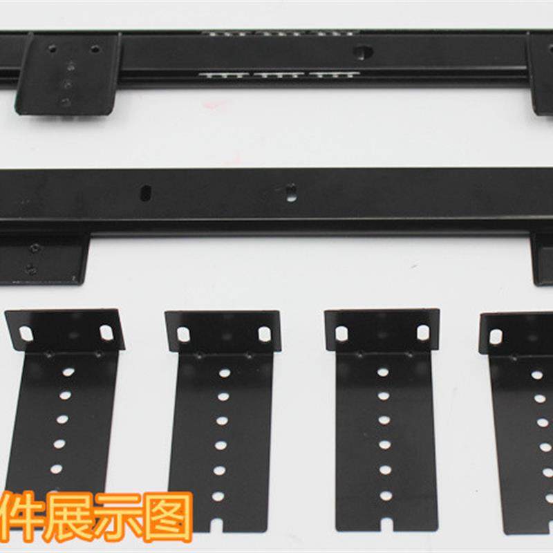 加厚吊装抽屉滑轨键盘滑轨木板托悬空吊轨加高吊码轨道吊挂抽屉轨