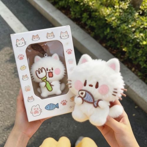 小猫挂件可爱钥匙扣包挂饰高颜值毛绒公仔玩偶娃娃送朋友生日礼物
