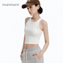打底上衣 修身 asomesome美式 辣妹运动白色工字吊带背心女圆领短款