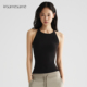 挂脖纯色圆领修身 背心女夏季 新款 asomesome美式 无袖 内搭外穿上衣