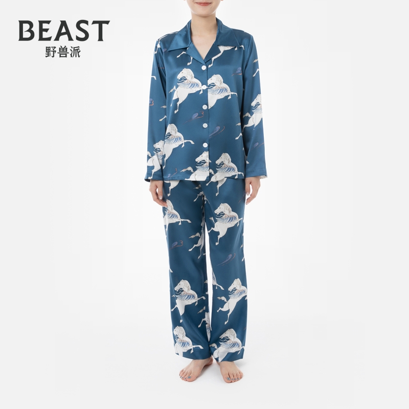 24秋冬新品BEAST野兽派秋思系列白马印花22