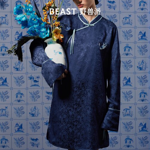 Beast野兽派真丝睡衣真丝提花