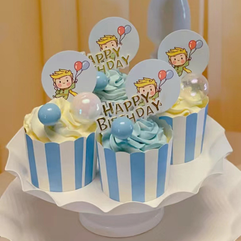 儿童生日甜品台布置推乐筒