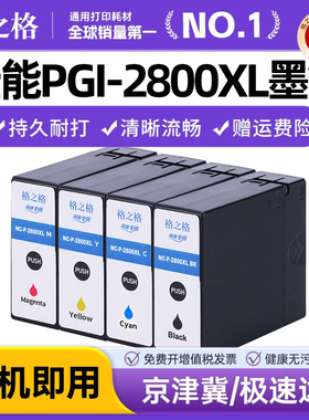 格之格适用CANON佳能PGI-2800XL墨盒 ib4080 4080 ib4180喷墨打印机 mb5080 5480 5180墨水 2800XL墨盒大容量