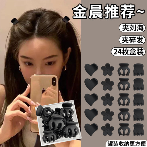 简约气质侧边刘海公主头小抓夹