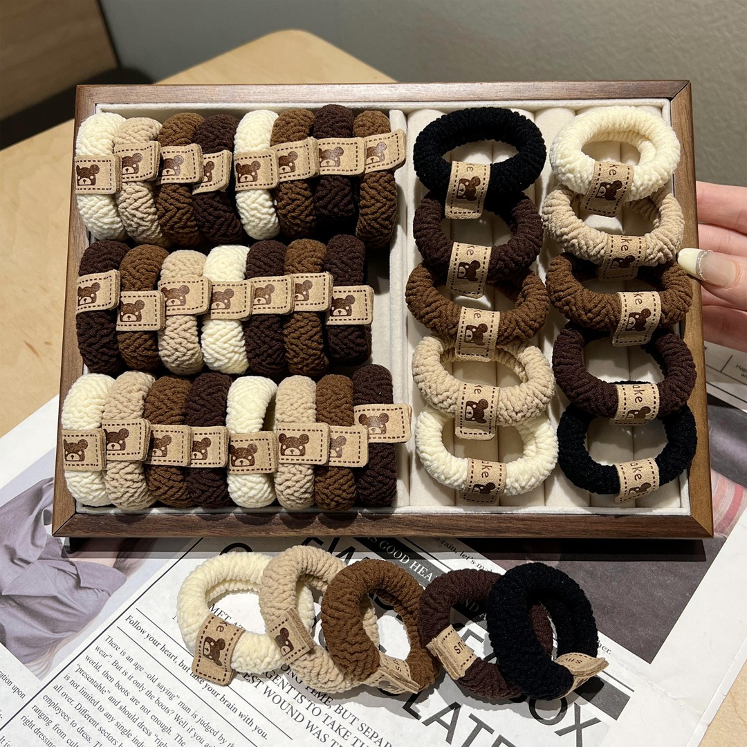 头绳2024新款高端发圈女扎头发橡皮筋高弹力耐用发绳女生头饰皮套