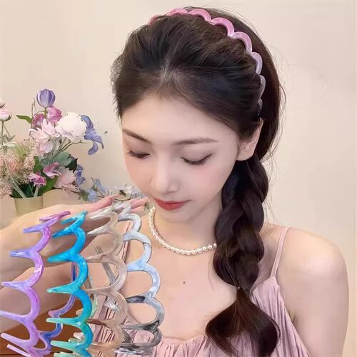 发箍防滑晕染波浪发箍女