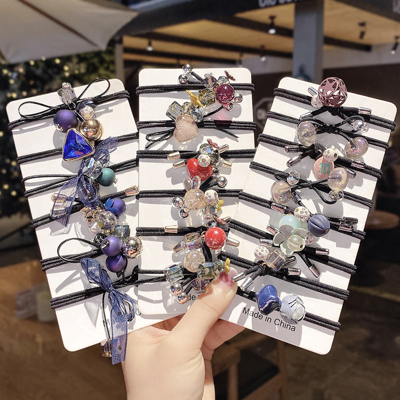 韩国网红ins扎头发橡皮筋少女手链两用头绳发圈森系发绳简约气质