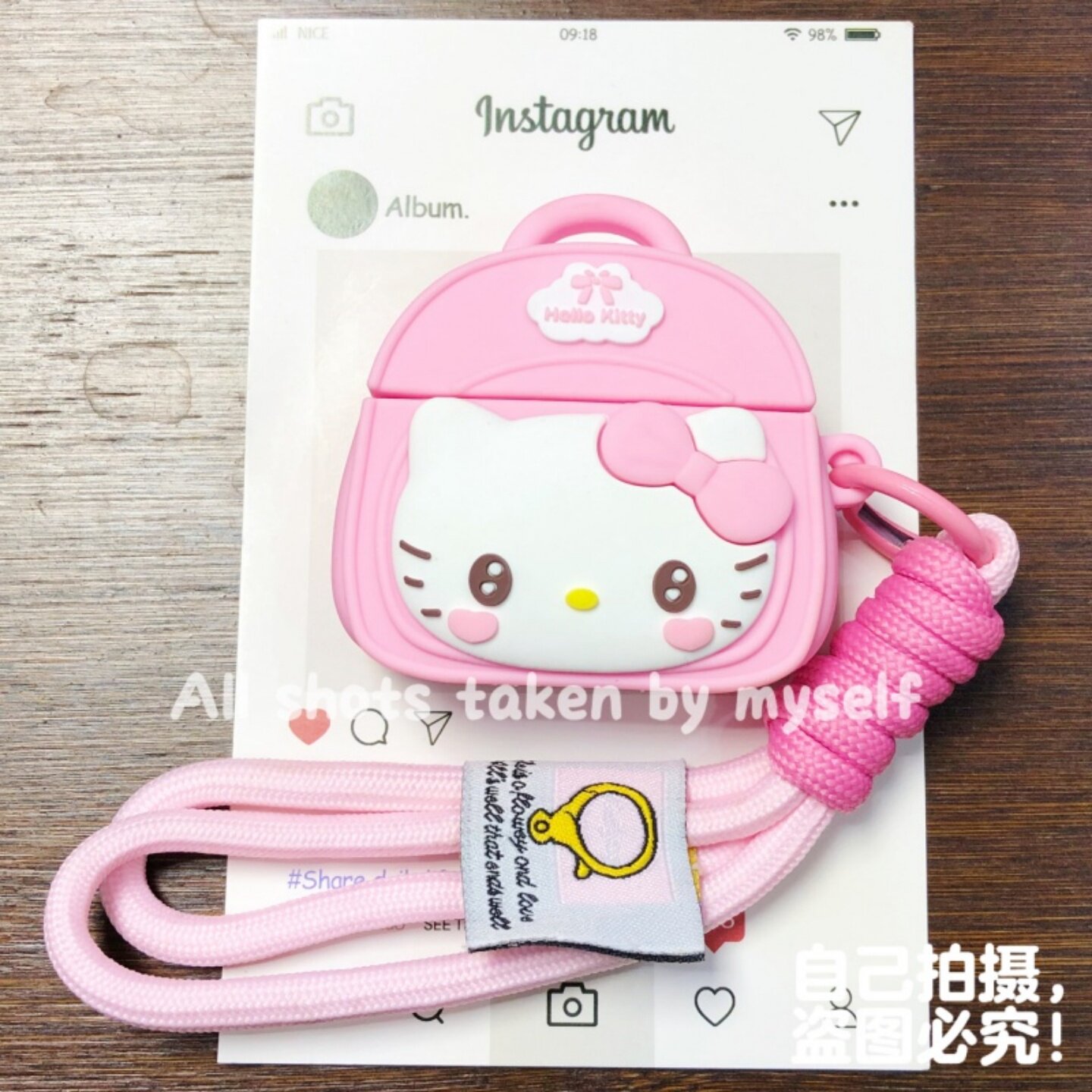 可爱粉书包凯蒂猫airpodspro3代蓝牙耳机壳适用苹果4代耳机保护套pro2代防摔airpodspro卡通耳机包软壳带挂绳