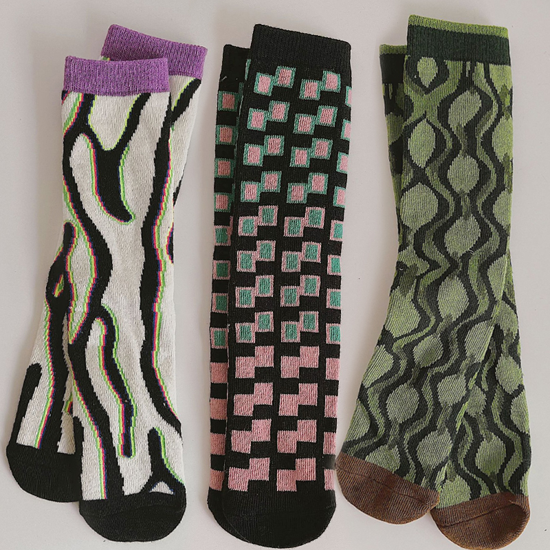 韩国全棉长款儿童中筒袜