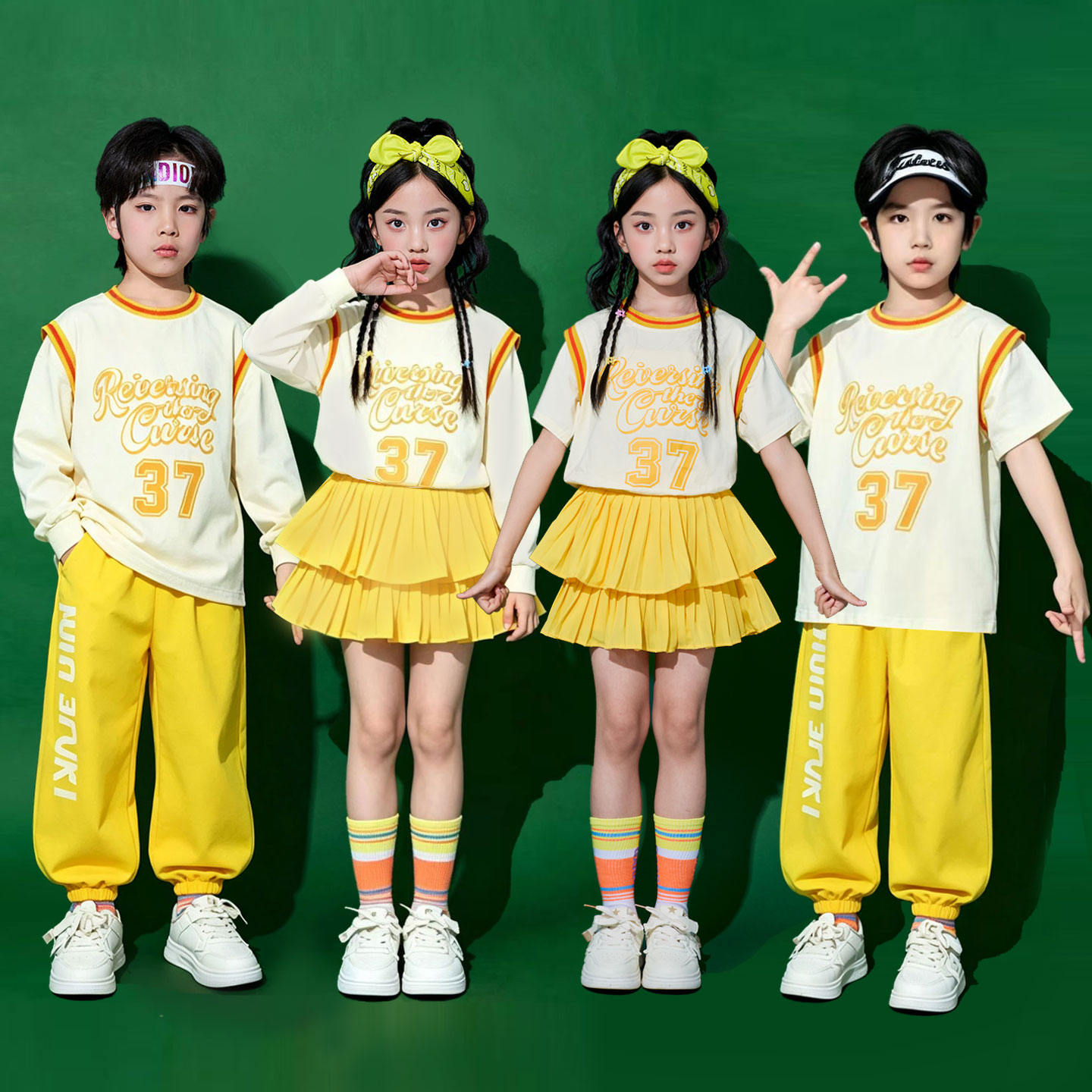 六一儿童演出服幼儿园舞蹈服合唱班服小学生运动会啦啦队表演服装