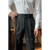 绅士通勤休闲西裤 新款 高腰弹力腰围男士 8150