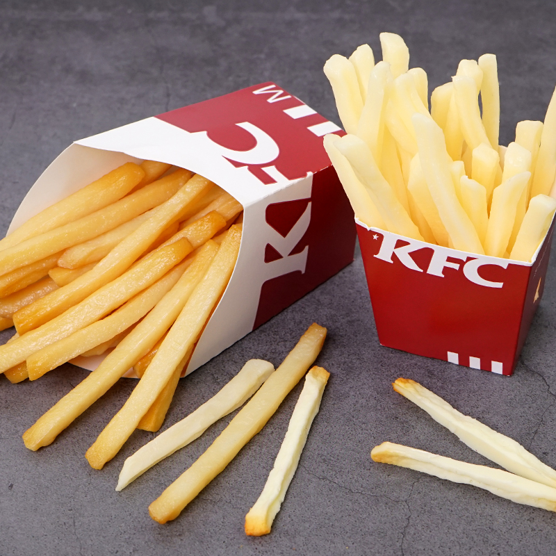 仿真薯条模型假肯德基麦当劳薯条装饰油炸食品食物摆件拍照专用