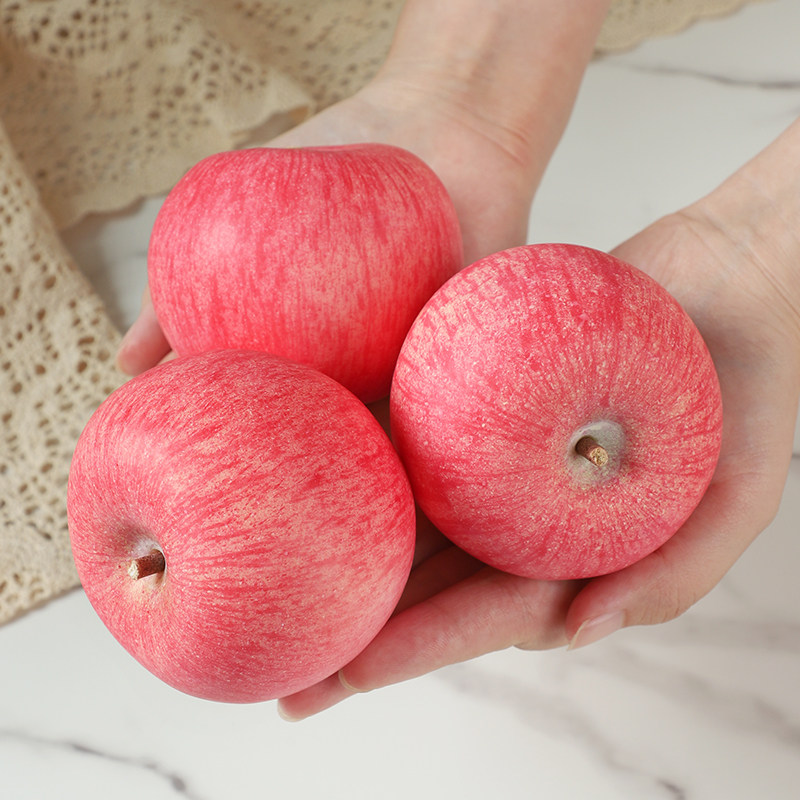 仿真粉苹果模型泡沫红富士水果店超市装饰品摆件写生道具认知教具,鲜花速递/花卉仿真/绿植园艺,仿真果蔬,淘宝优惠券,粉丝福利购,淘宝优惠卷
