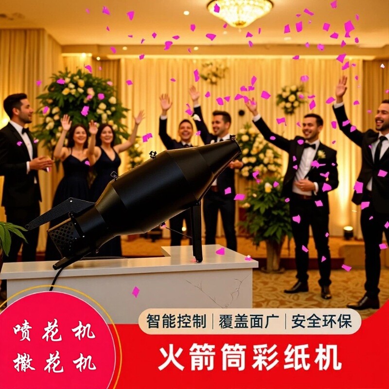 舞台飘纸机撒花机电动彩纸机喷纸机大型暴风雪婚庆酒吧覆盖面广