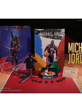 [已到货]ENTERBAY EB 迈克尔.乔丹 巴塞罗那1992限量 蜡像级人偶