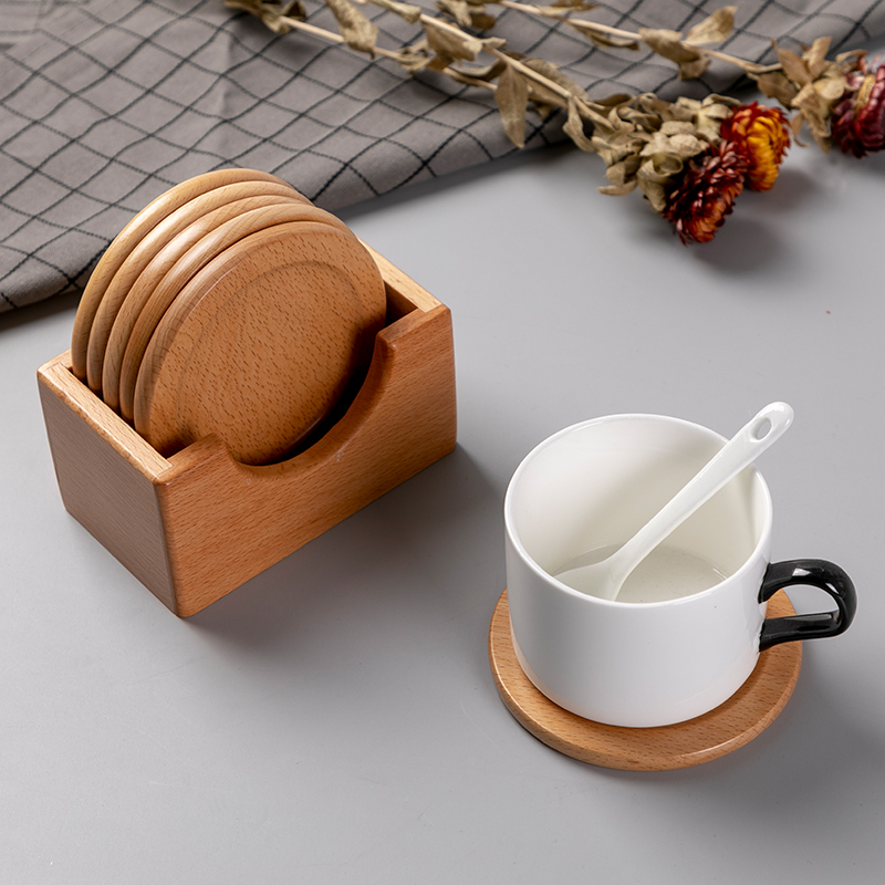 日式黑胡桃实木杯垫6个装榉木制圆形茶托玻璃杯马克杯隔热垫套装在类目 餐饮具, 杯子/水杯/水壶, 杯垫中 - 来自Buy2taobao.com提供专业的淘宝代购服务
